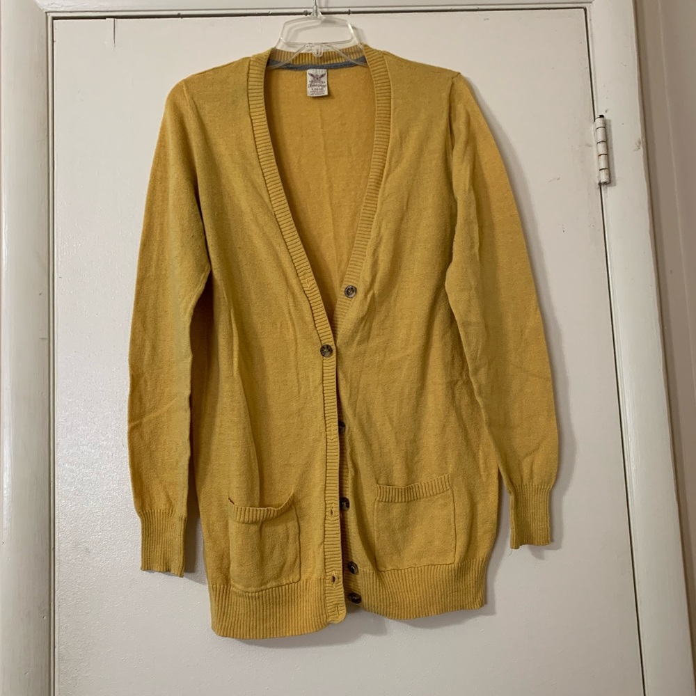 Mustard cardigan